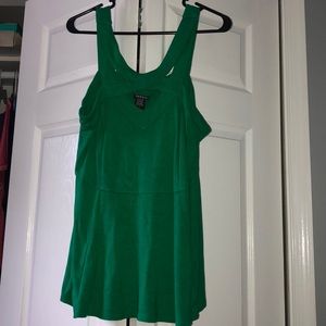 Peplum sleeveless top
